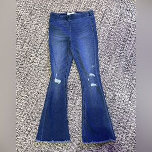 Tinseltown girls distressed flare jeans size 10